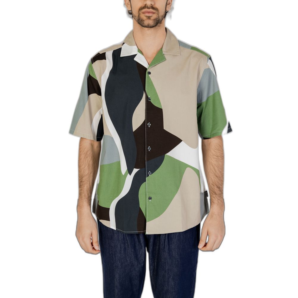 Green Cotton Shortsleeve Shirt