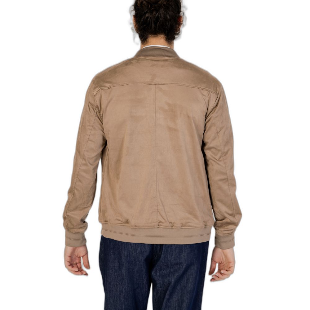 Brown Polyester Bomber