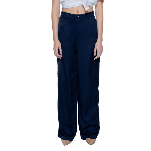 Blue Viscose Pant