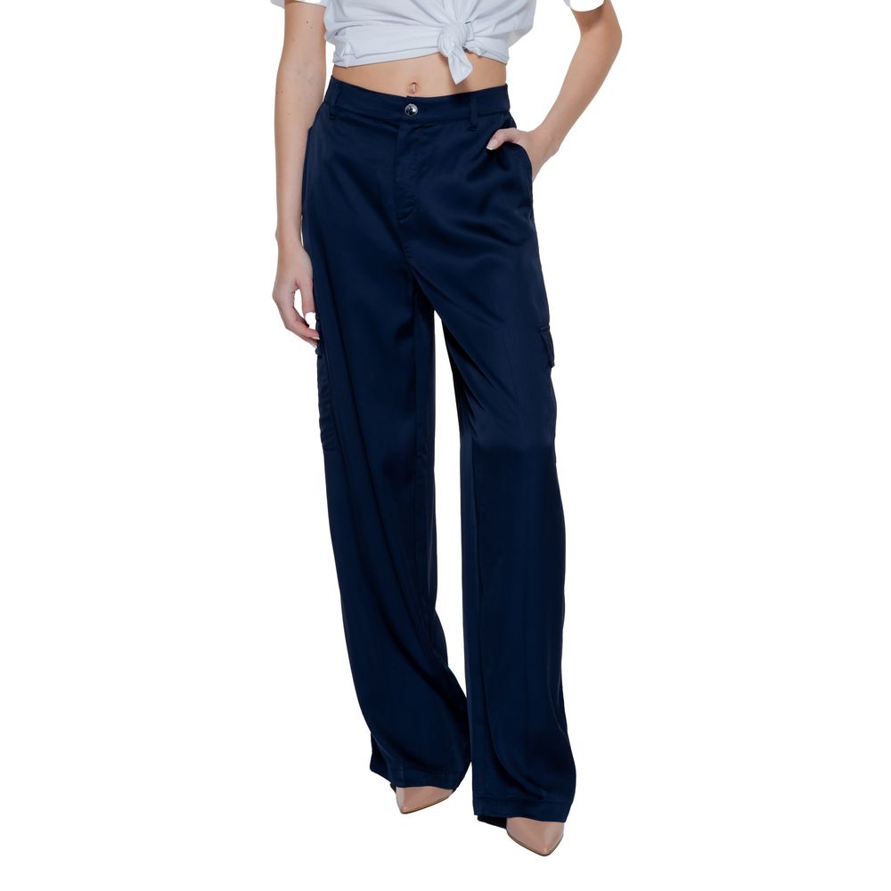 Blue Viscose Pant