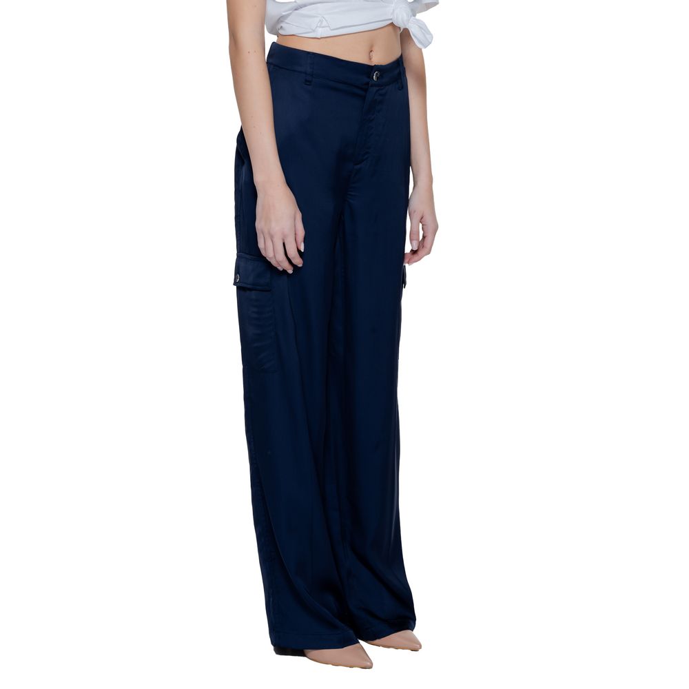 Blue Viscose Pant