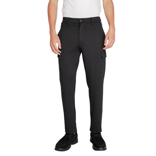 Black Recycled Polyester Joggers (Workout Pants)