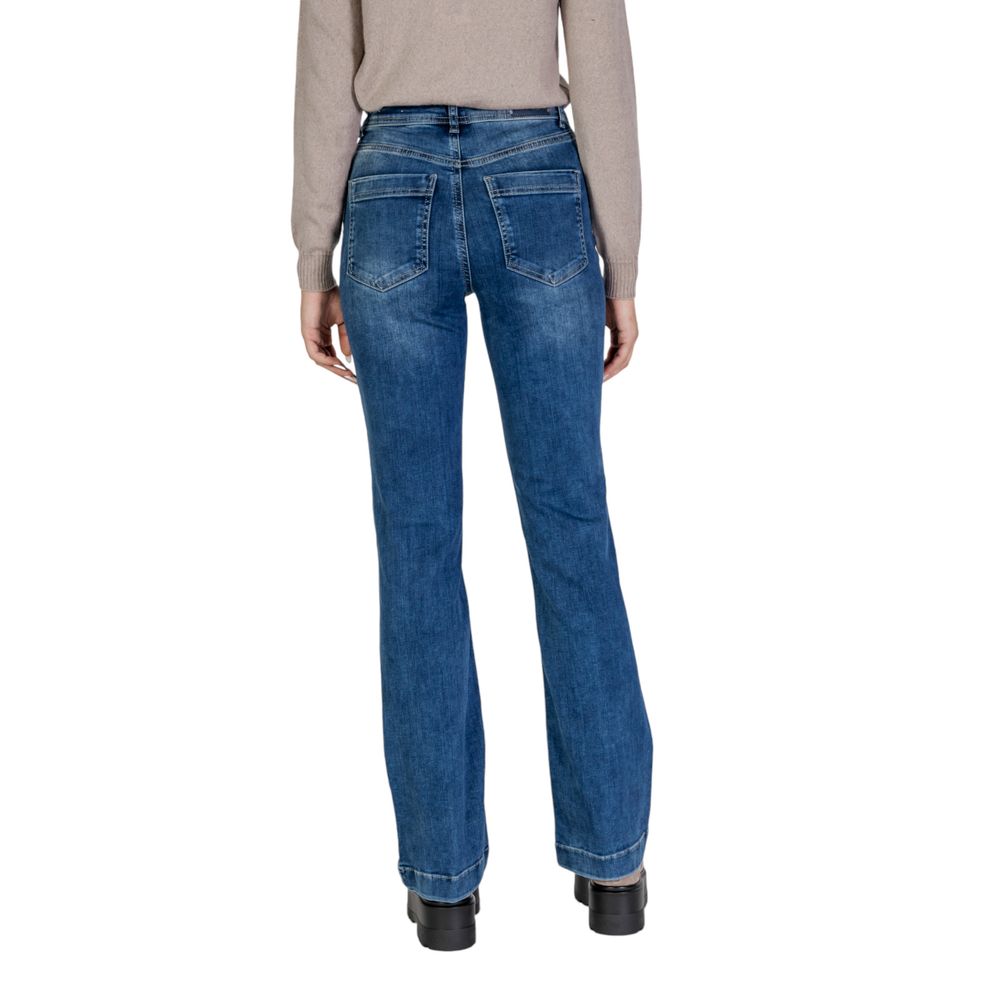 Blue Cotton Mom Jeans