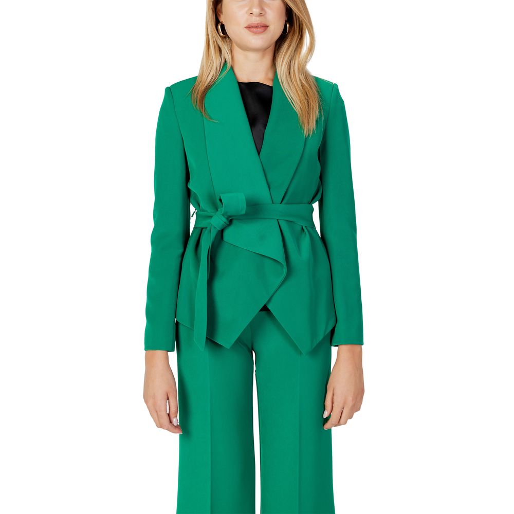 Green Polyester Blazer