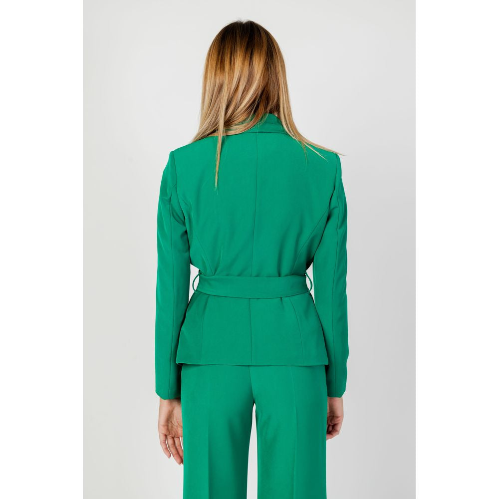 Green Polyester Blazer