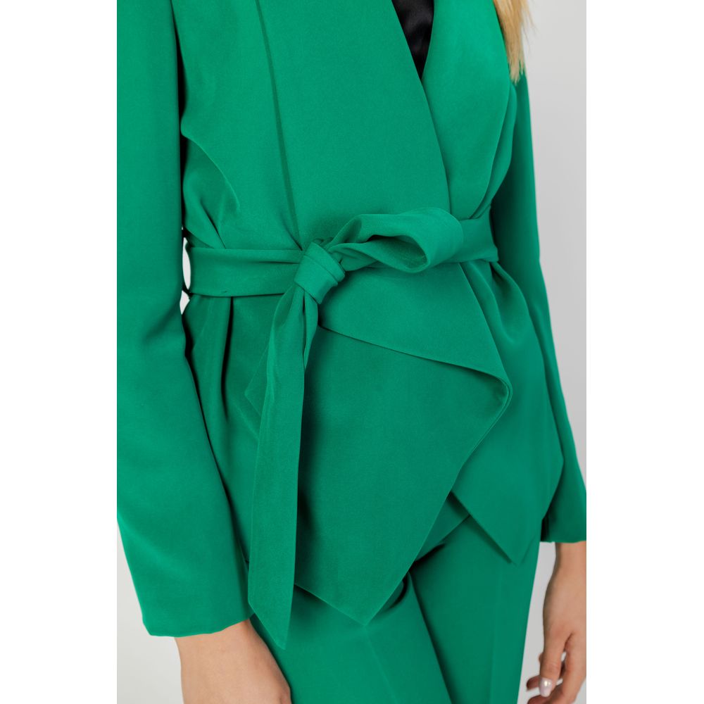 Green Polyester Blazer