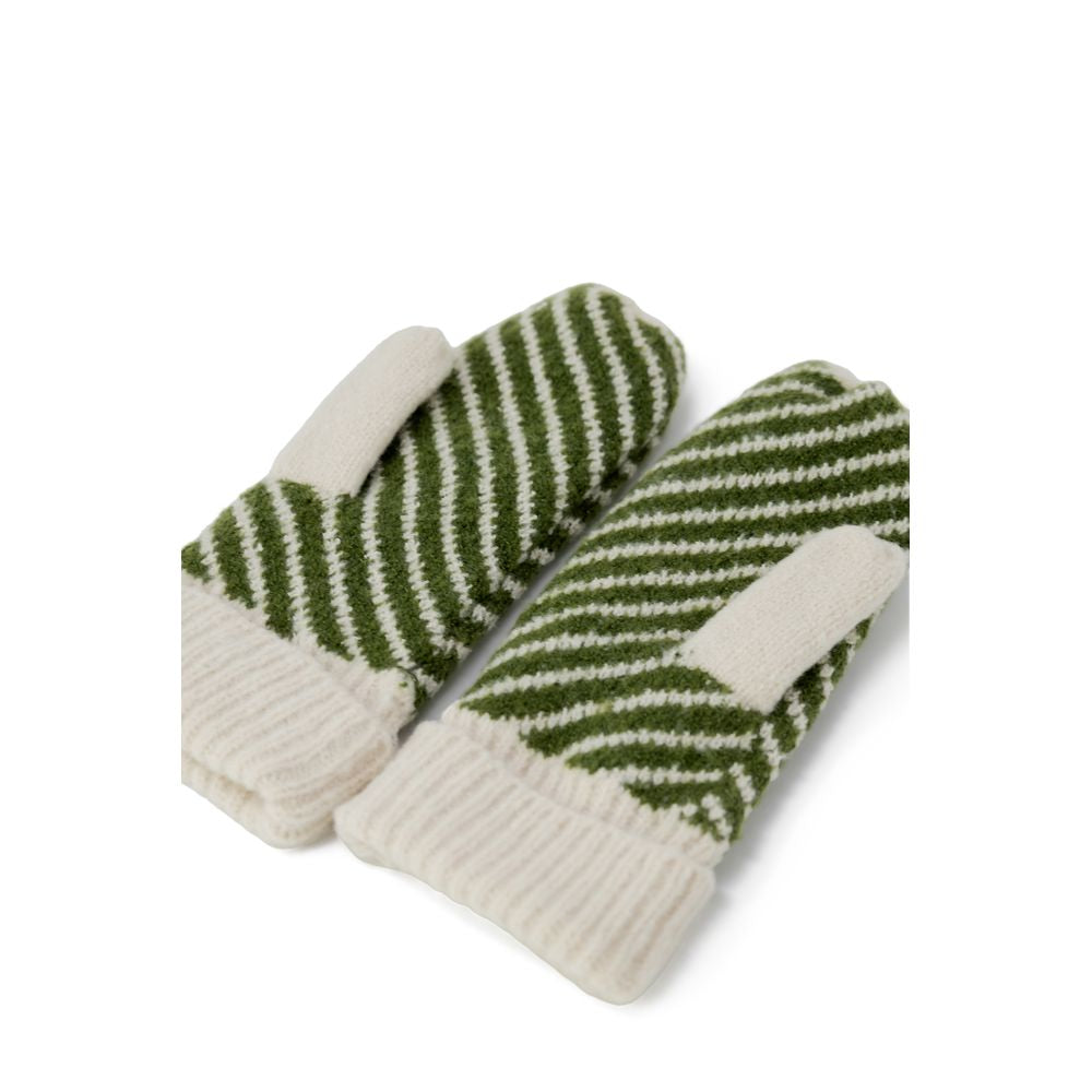 Cream Polyester Gloves