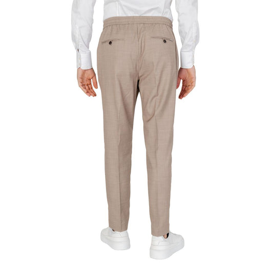 Beige Polyester Pant