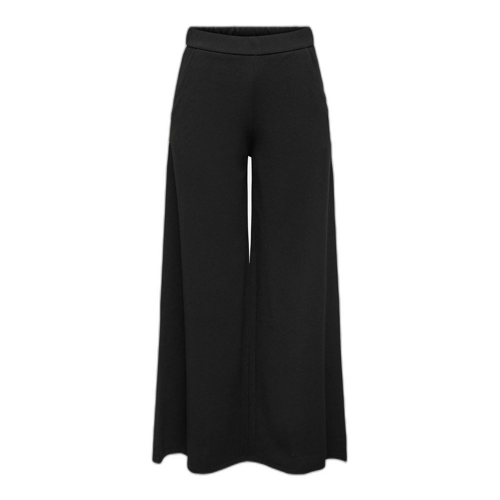 Black Recycled Polyester Casual Pants