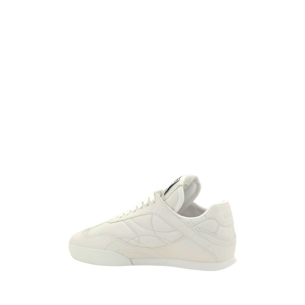 White Calf Leather Bos Taurus Low Top Sneakers