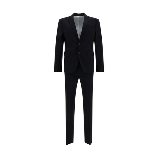 Blue Fleece Wool Two-Piece Suit