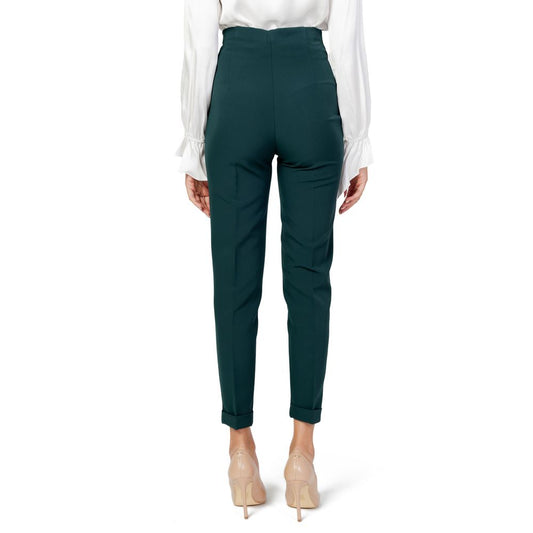 Green Polyester Pants