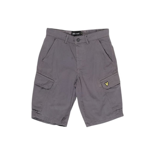 Gray Cotton Bermuda Shorts