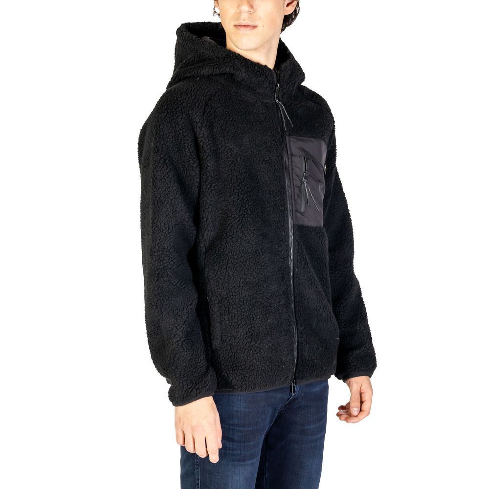 Black Polyester Shell Jacket