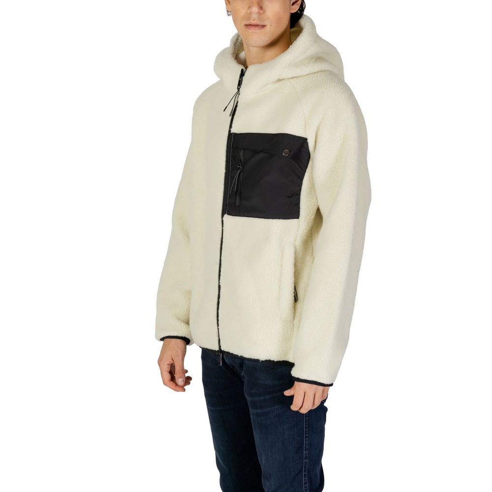 Cream Polyester Jackets & Coat