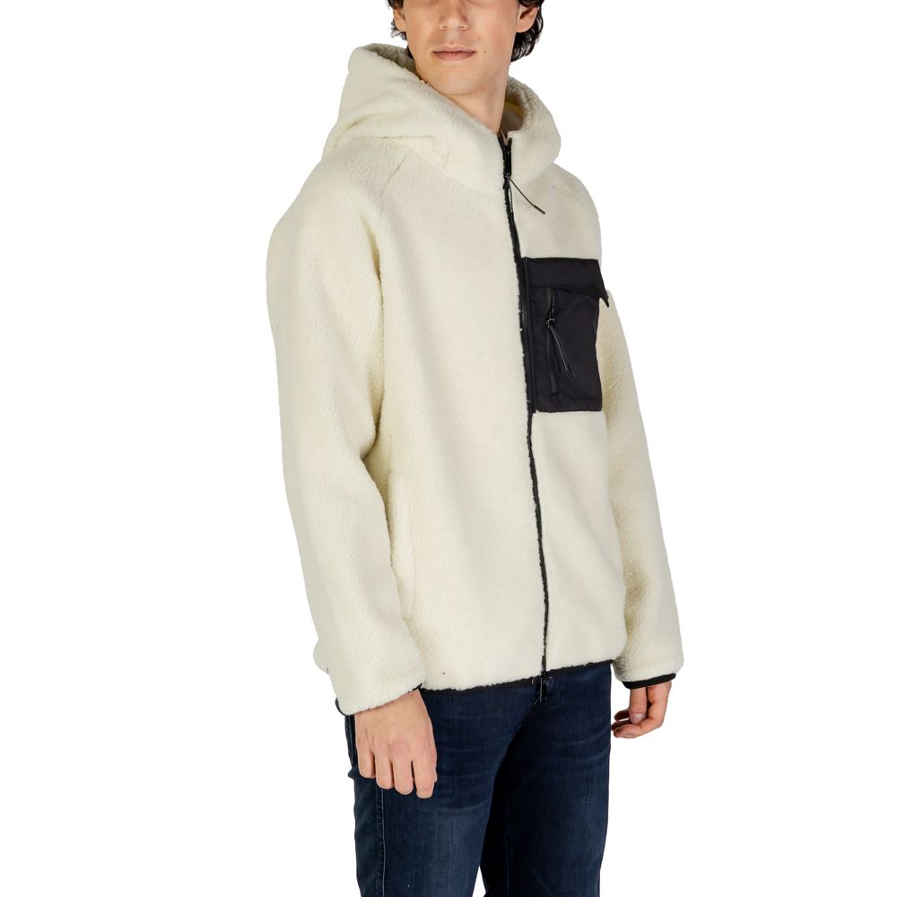 Cream Polyester Jackets & Coat