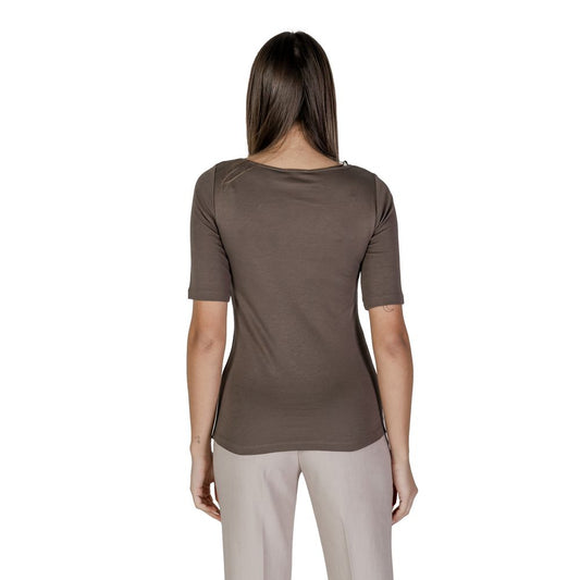 Brown Cotton T-Shirt