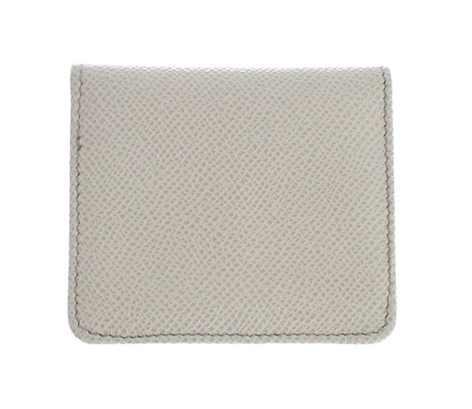 White Dauphine Leather Case Wallet