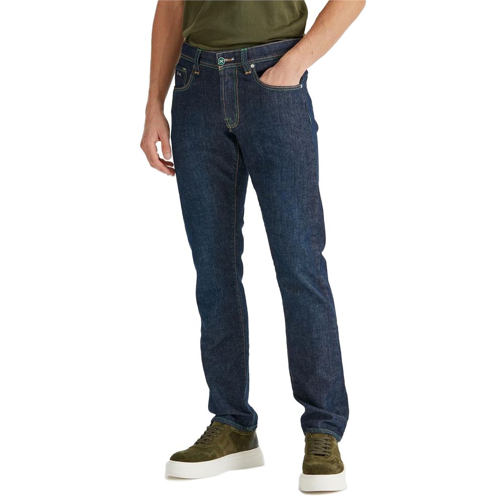 Blue Cotton Men Jeans