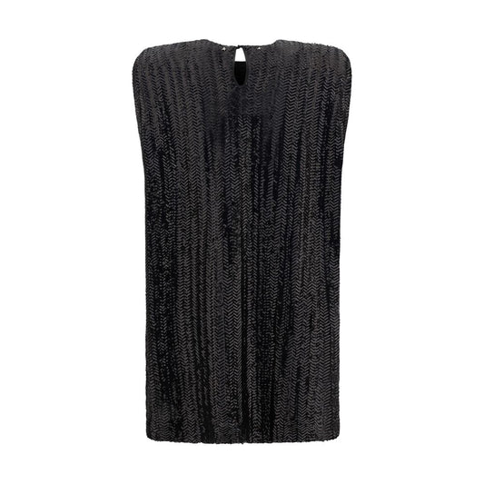 Black Polyester Cocktail Dress