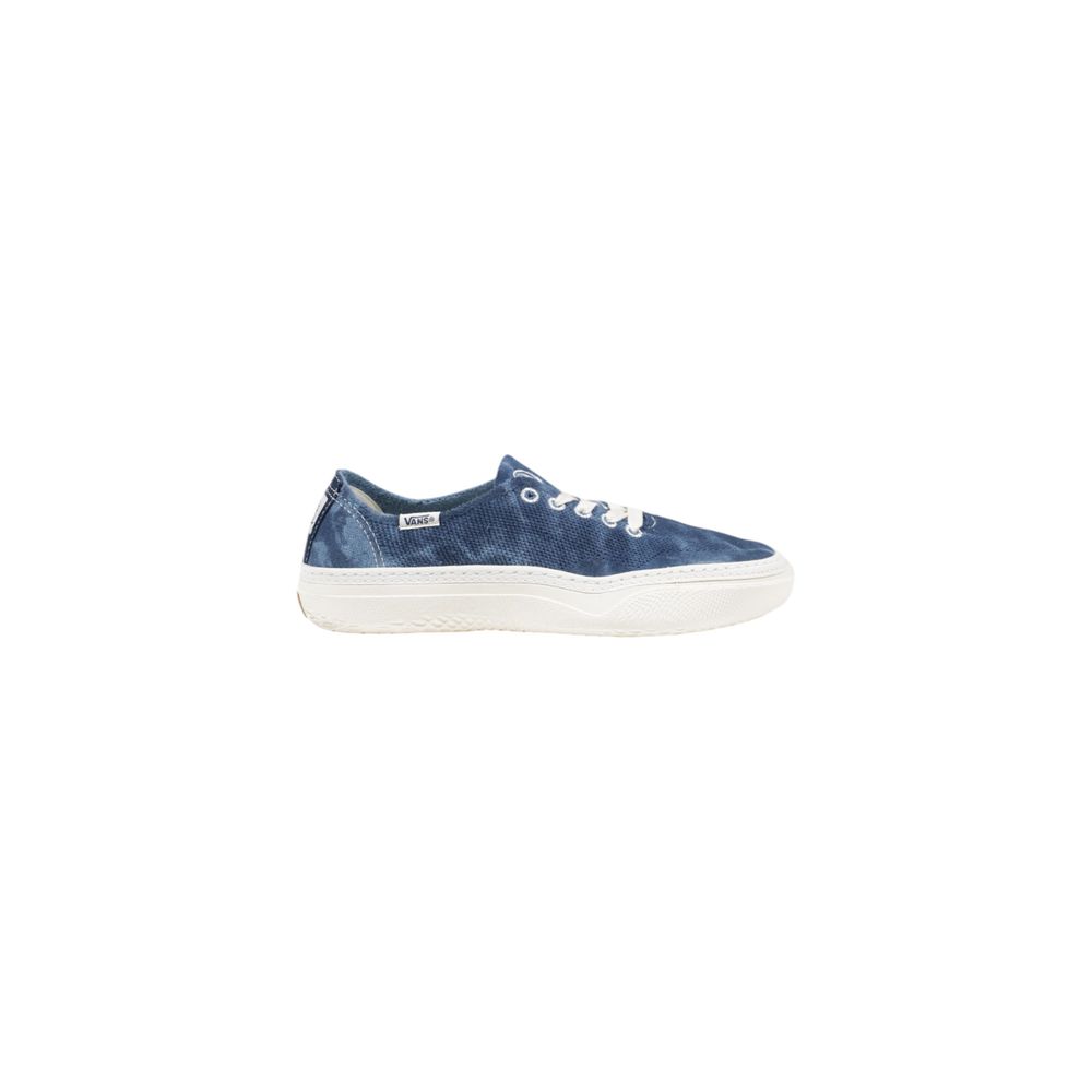 Blue Fabric Low Top Sneakers