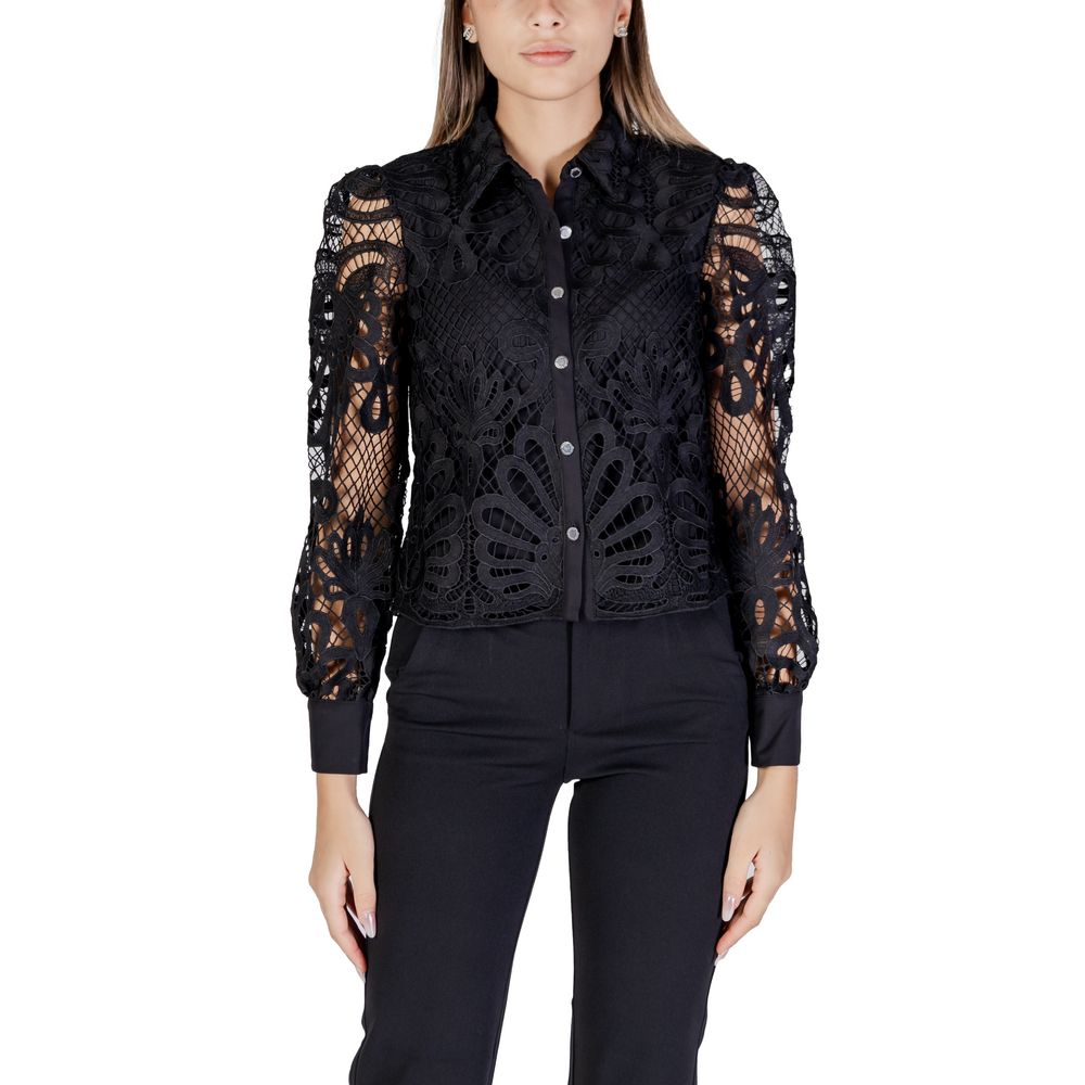 Black Polyester Blouse