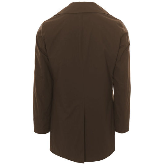 Brown Recycled Polyester Men Jacket