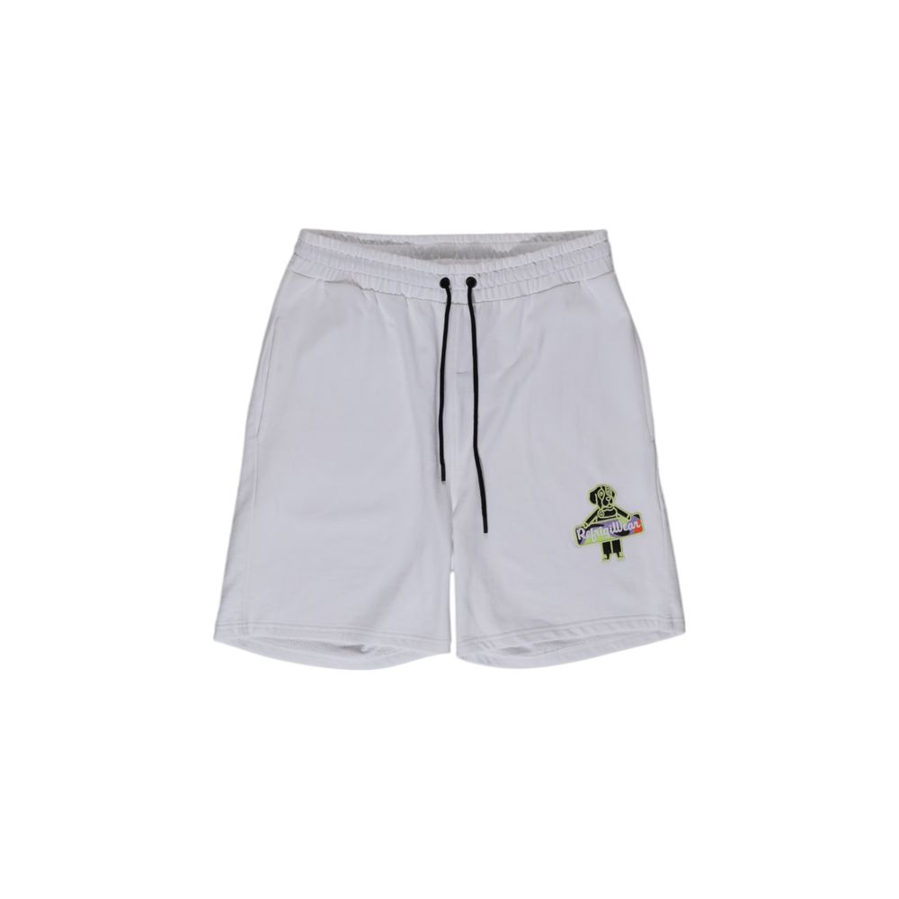 White Cotton Bermuda Shorts