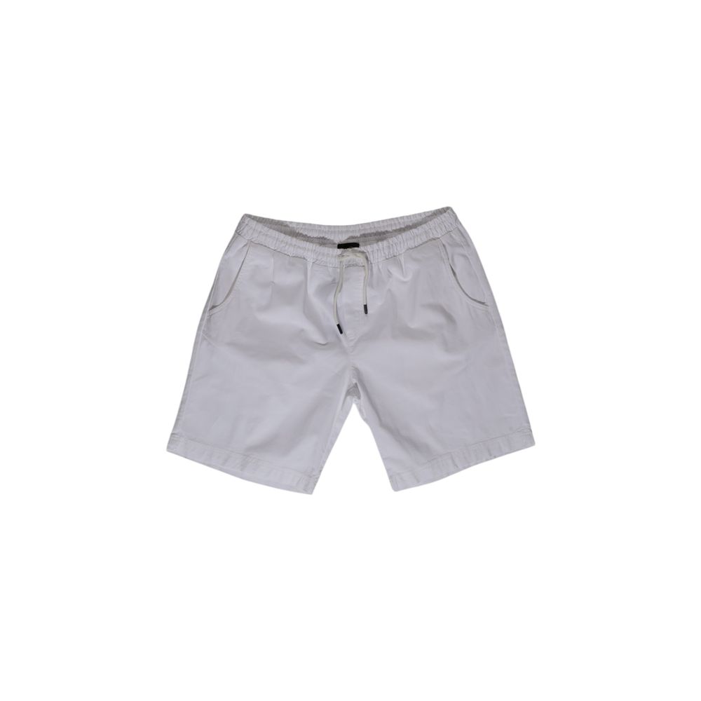 White Cotton Bermuda Shorts