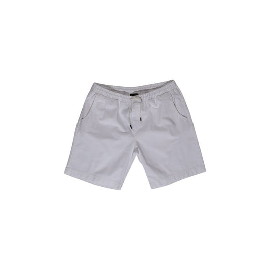 White Cotton Bermuda Shorts