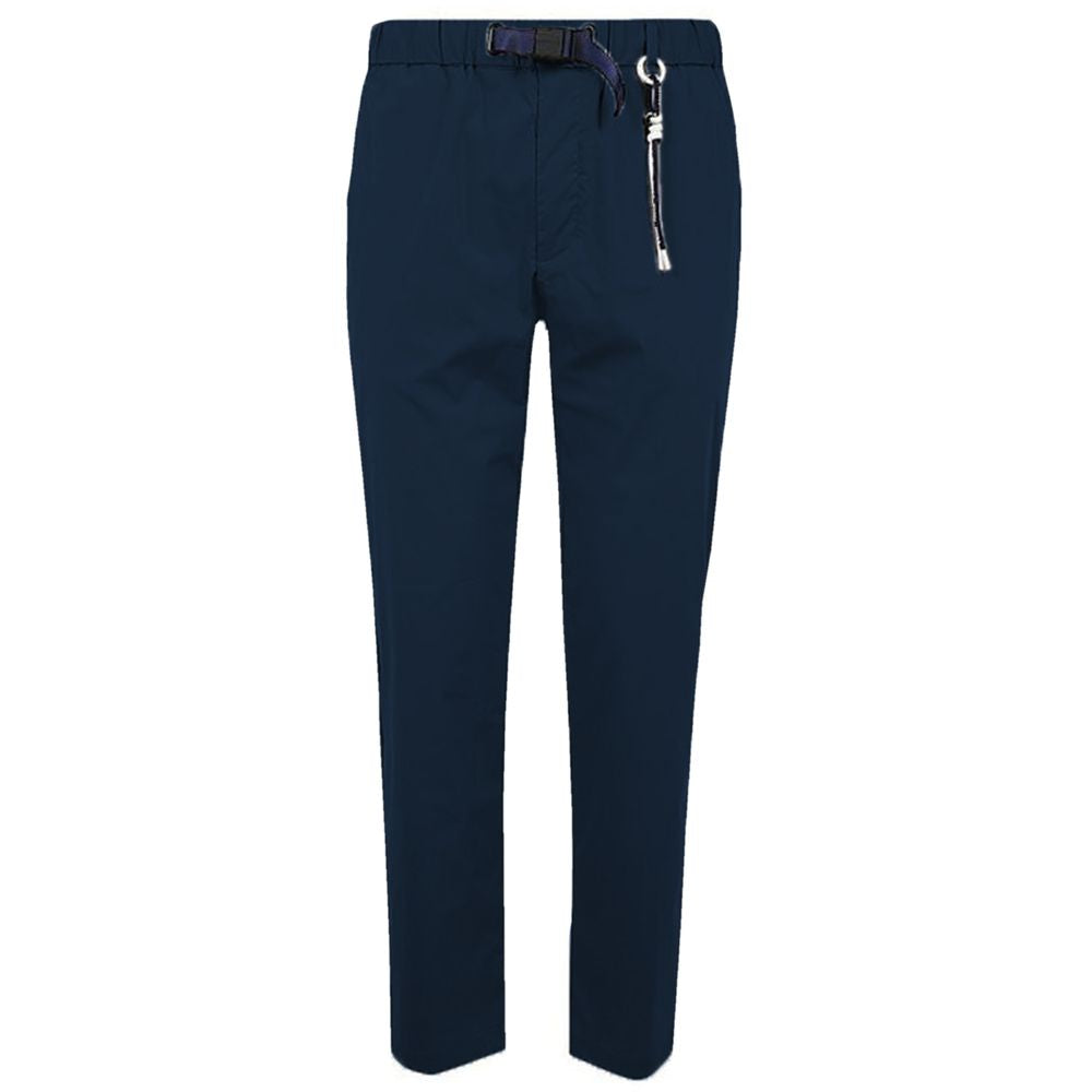 Blue Cotton Men Pants
