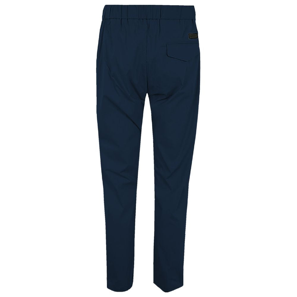 Blue Cotton Men Pants