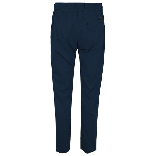 Blue Cotton Men Pants