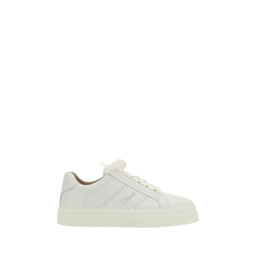 White Calf Leather Bos Taurus Low Top Sneakers