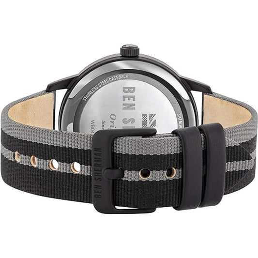 Gray Fabric Bracelet Watch