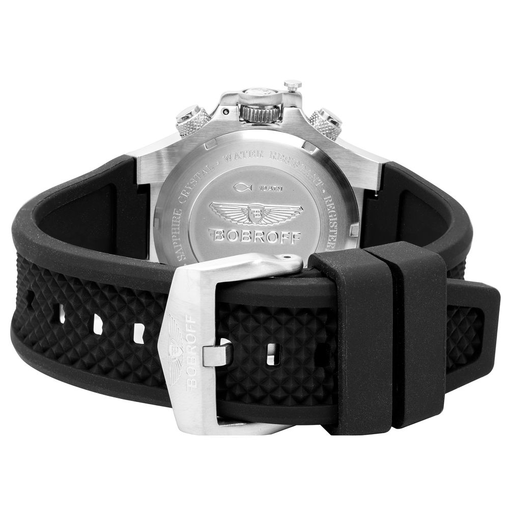 Black Rubber Bracelet Watch