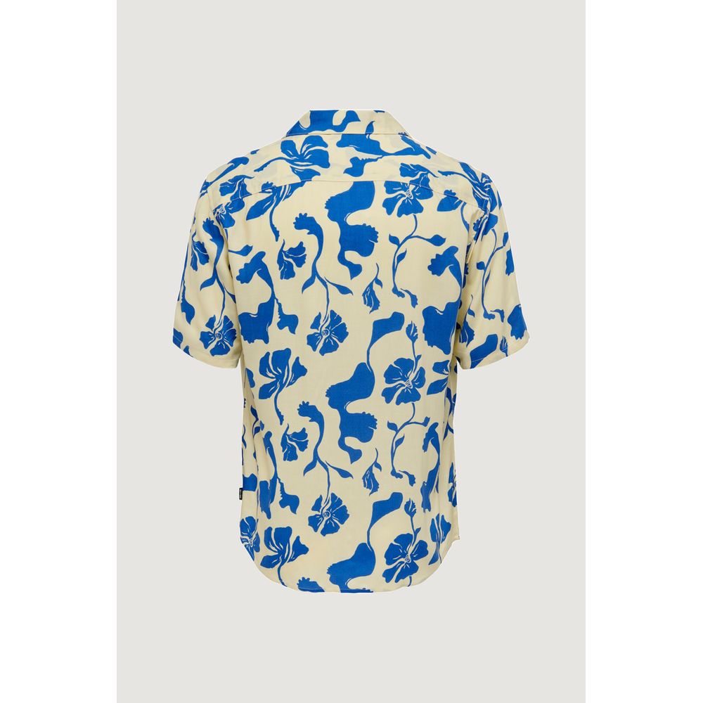 Bicolor Viscose Shortsleeve Shirt