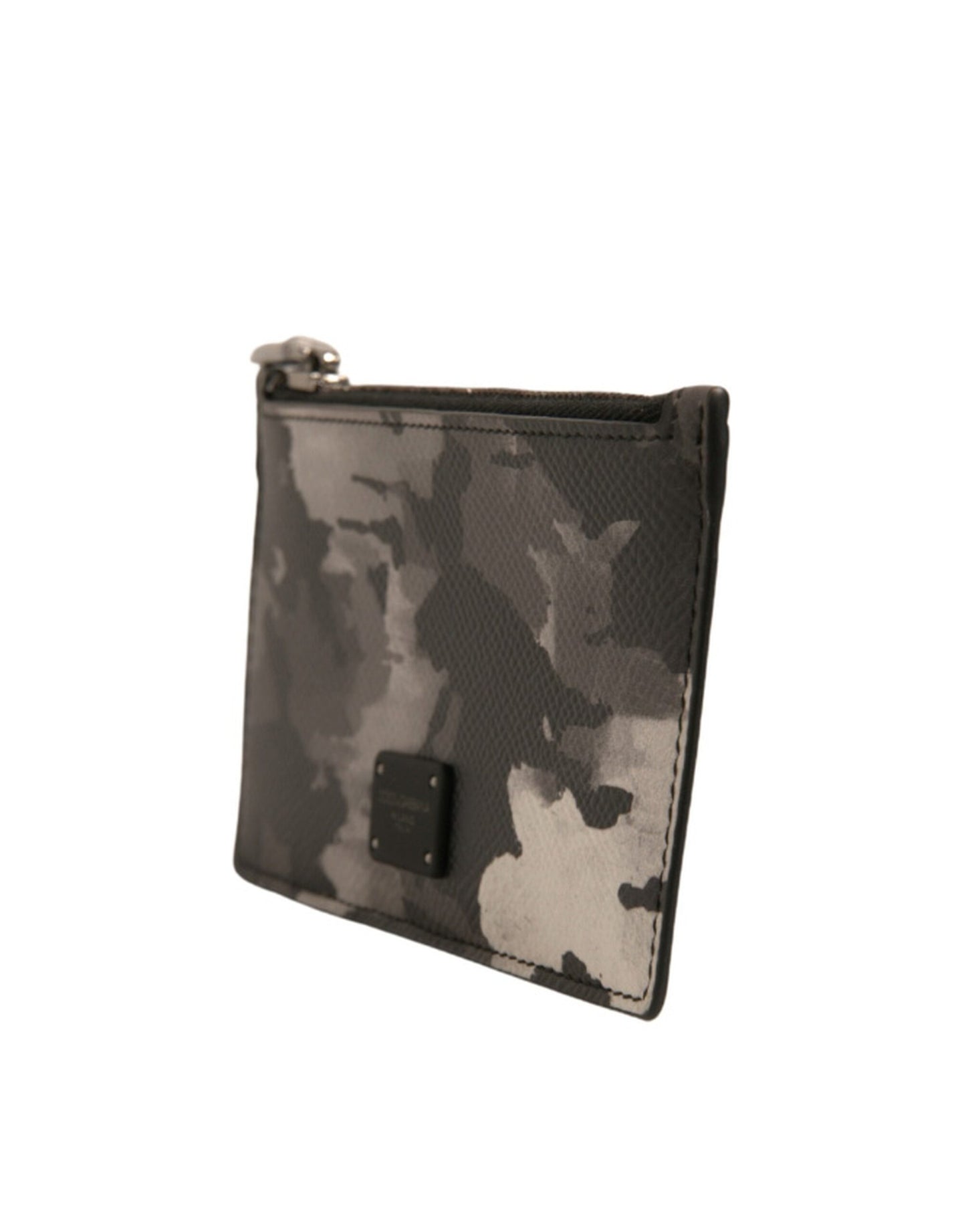 Multicolor Camouflage Logo Plaque Coin Purse Wallet