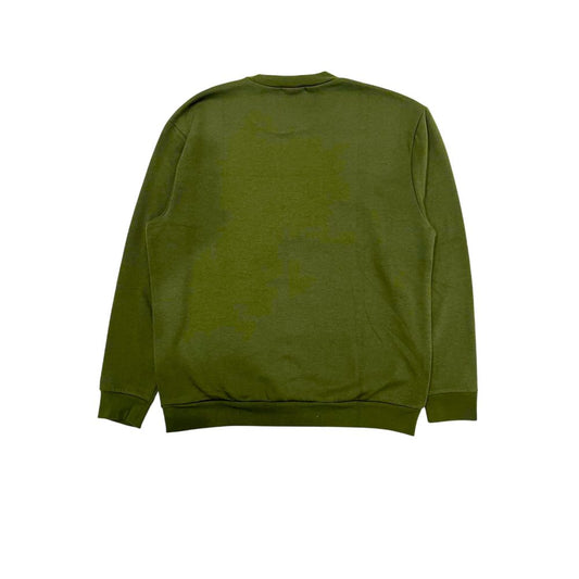 Green Polyester Men Hoodie