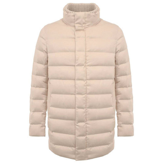 Beige Cashmere Men Jacket