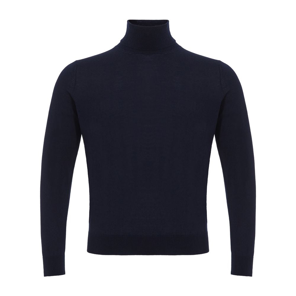 Blue Cashmere Turtleneck