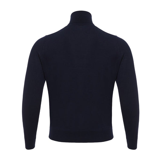 Blue Cashmere Turtleneck
