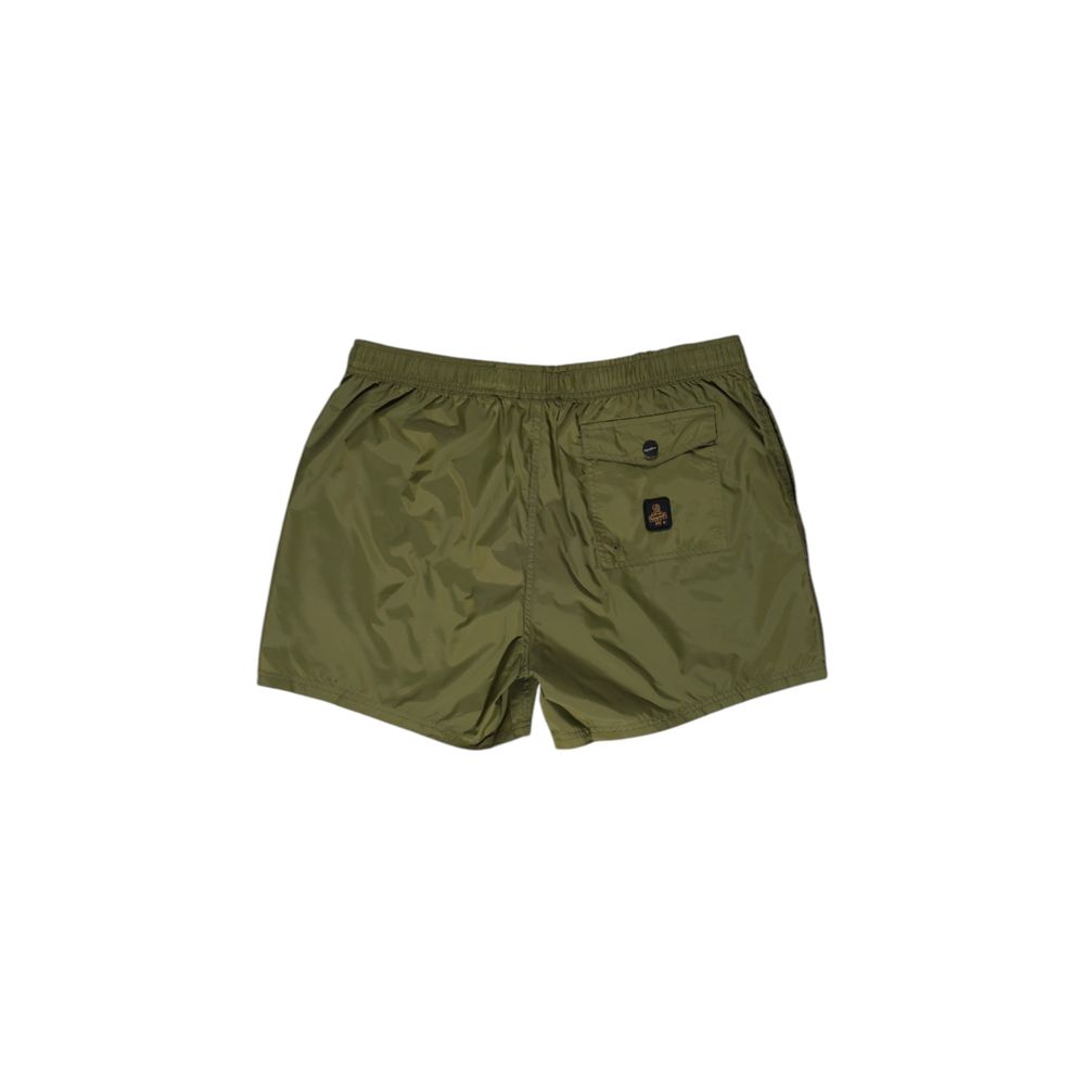 Green Polyester Swim Shorts