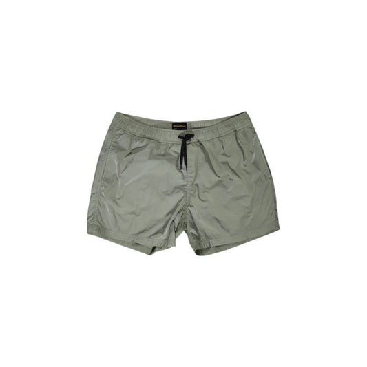 Green Nylon Swim Shorts