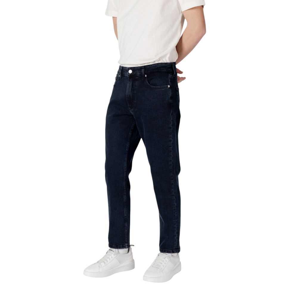 Blue Cotton Relaxed Fit Jean