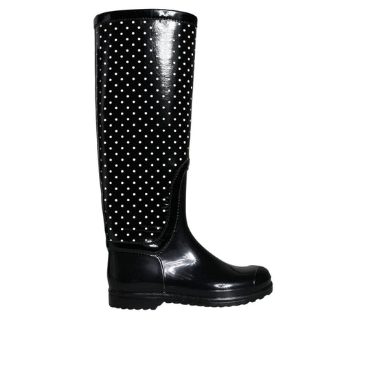 Black Rubber Rain Boots
