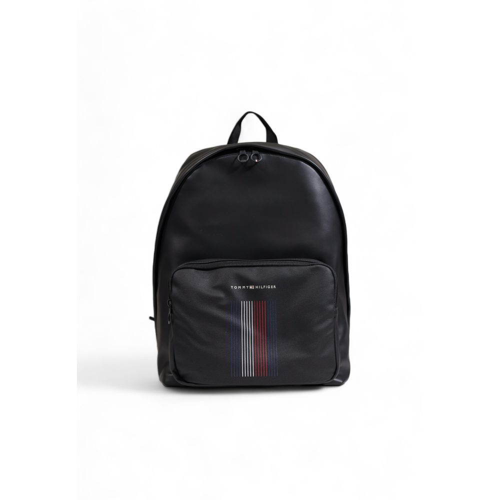 Black Polyester Backpack
