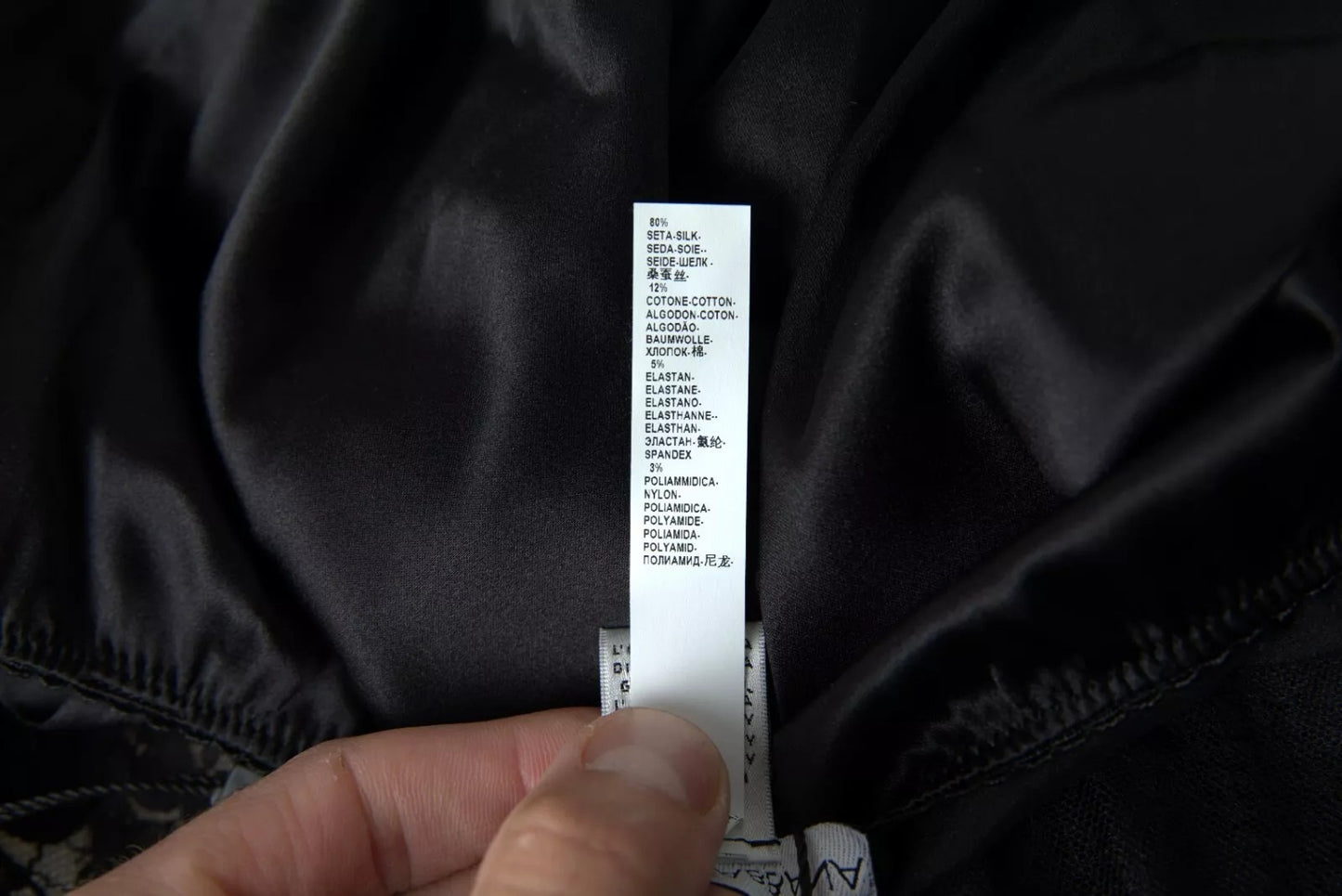 Black Lace Silk Sleepwear Camisole Top Underwear