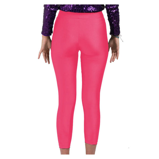 Pink Nylon Women Legging