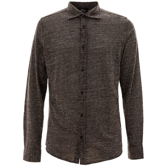 Gray Wool Dress Shirt